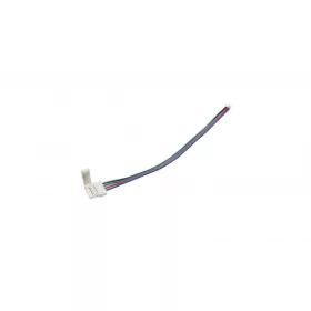 RGB LED tape connector 10mm - 1 side latch, wired