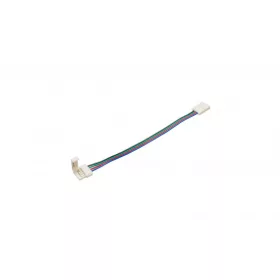 RGB LED tape connector 8mm - 2 sides latch, wired