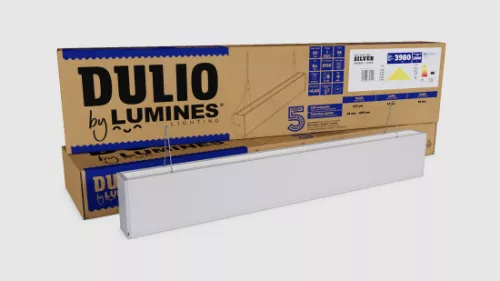 LUMINES DULIO Linear LED Luminaire - silver anodized - 4000K - 180cm