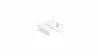 Mounting clip for SKB12-3 3-phase track, white