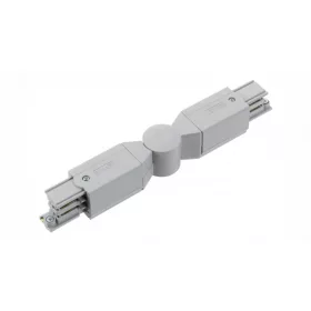 Adjustable connector for 3-phase track XTS24-1, gray