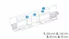 Adjustable connector for 3-phase track XTS24-2, black