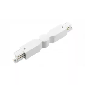 Adjustable connector for 3-phase track  XTS24-3, white
