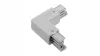 L-angle connector for 3-phase track XTS34-1 LEFT, gray
