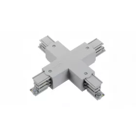 Cross connector + 3-phase track XTS38-1 gray