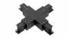 Cross connector + 3-phase track XTS38-2 black