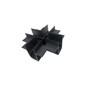 LUMINES GENESIS Magnetic track recessed + connector black