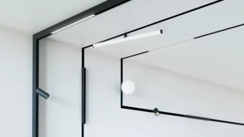 LUMINES GENESIS Magnetic light GRILLE+ 24 W UGR SMART black
