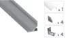TEKKNI ARRE Set, silver, frozen cover, 2.02 m