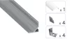 TEKKNI ARRE Set, silver, frozen cover, 3 m