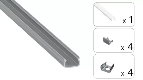 TEKKNI IKKE Set, silver, frozen cover, 3 m
