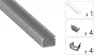 TEKKNI HOM Set, silver, frozen cover, 2.02 m