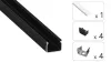 TEKKNI HOM Set, black, transparent cover, 3 m