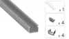 TEKKNI HOM Set, silver, frozen cover, 3 m