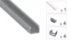 TEKKNI HOM Set, silver, transparent cover, 3 m