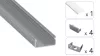 TEKKNI EGEN Set, silver, milky cover, 2.02 m