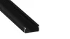 TEKKNI EGEN Set, black, transparent cover, 3 m
