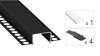 TEKKNI HORST Set, black, transparent cover, 3 m