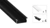 TEKKNI TVED Set, black, milky cover, 2.02 m