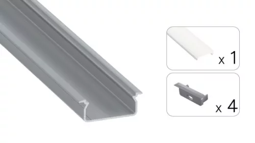 TEKKNI TVED Set, silver, frozen cover, 3 m