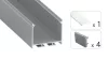 TEKKNI NORS Set, silver, milky cover, 2.02 m