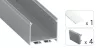 TEKKNI NORS Set, silver, milky cover, 3 m