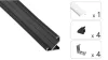TEKKNI BARDE Set, black, milky cover, 2.02 m