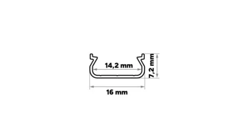 LED Labs TEKKNI+ LED-profil  3000 mm fekete