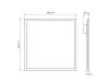 PRIME Backlit LED-panel, 40 W, IP20, 600x600 mm, Természetes fehér, 5 év garancia