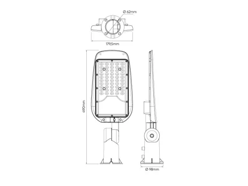 LEDline LITE Road luminaire STREETLITE 50W 4000K 5000lm grey