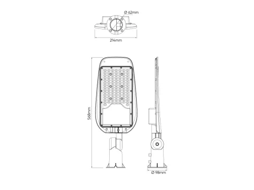 LEDline LITE Road luminaire STREETLITE 100W 4000K 10000lm grey