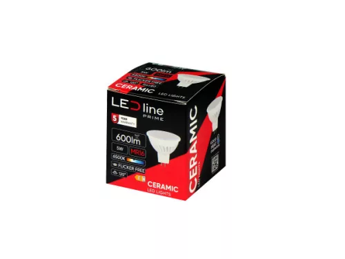 MR16 LED-fényforrás, 10/18 V AC/DC, 5 W, Hideg fehér, 5 év garancia