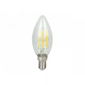 E14 LED-fényforrás, 4 W, filament, Meleg fehér