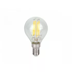 E14 LED-fényforrás, 4 W, filament, Meleg fehér