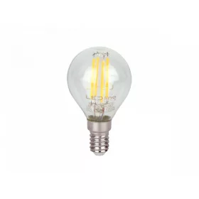 E14 LED-fényforrás, 4 W, filament, Természetes fehér