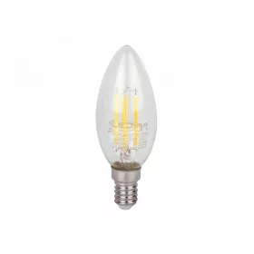 E14 LED-fényforrás, 5 W, filament, Meleg fehér
