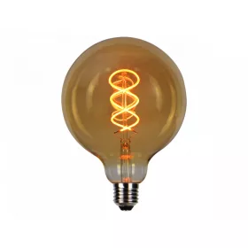   E27 LED-fényforrás, 4 W, filament, szabályozható, Meleg fehér, 5 év garancia