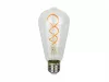 E27 LED-fényforrás, 4 W, filament, szabályozható, Meleg fehér, 5 év garancia