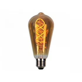   E27 LED-fényforrás, 4 W, filament, szabályozható, Meleg fehér, 5 év garancia