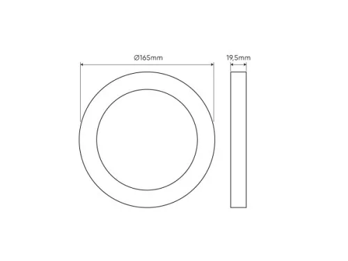 LEDline LITE Downlight EASY FIX PRO 12W 1080lm CCT 3000-5000K round