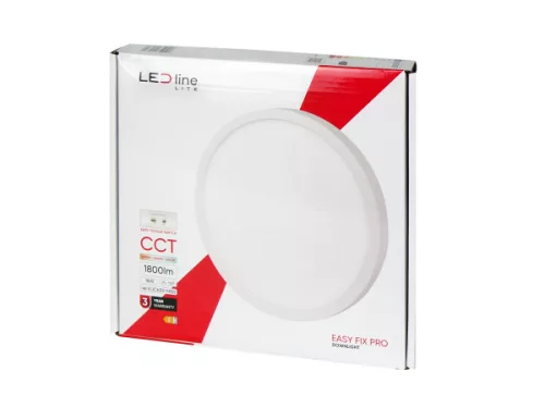 LEDline LITE Downlight EASY FIX PRO 18W 1800lm CCT 3000-5000K round