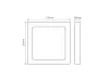 LEDline LITE Downlight EASY FIX PRO 18W 1800lm CCT 3000-5000K square