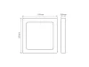 LEDline LITE Downlight EASY FIX PRO 18W 1800lm CCT 3000-5000K square