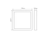 LEDline LITE Downlight EASY FIX PRO 24W 2400lm CCT 3000-5000K square