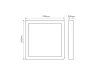 LEDline LITE Downlight EASY FIX PRO 24W 2400lm CCT 3000-5000K square