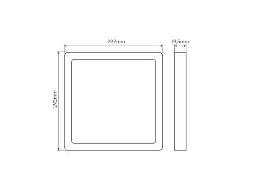 LEDline LITE Downlight EASY FIX PRO 24W 2400lm CCT 3000-5000K square