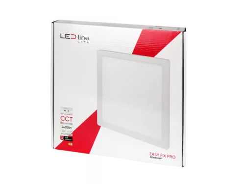 LEDline LITE Downlight EASY FIX PRO 24W 2400lm CCT 3000-5000K square