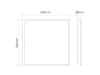 LITE Backlit LED-panel, 40 W, IP20, 600x600 mm, Természetes fehér
