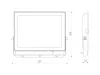 LUMINO LED-reflektor, 120°, IP65, 150 W, Természetes fehér, fekete