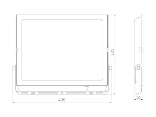 LUMINO LED-reflektor, 120°, IP65, 200 W, Természetes fehér, fekete